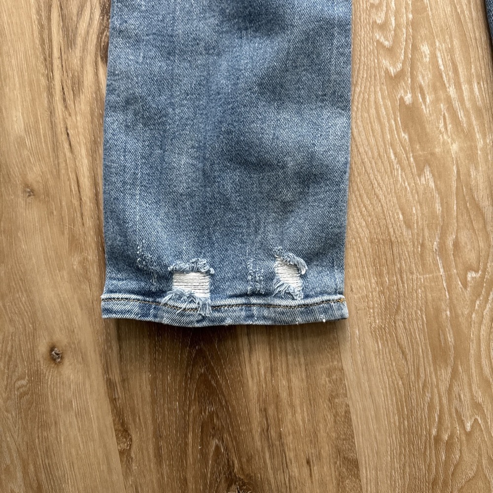 Anthropologie Pilcro Denim Jeans Size 25 Straight Leg Distressed - Picture 10 of 12